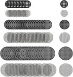 300 PCS Circular Flowerpot Hole Net Pads, 2 Styles and 6 Sizes, Flowerpot Soil Prevention, Leakage Prevention and Ventilation Pads, Indoor and Outdoor Plant Drainage Pads