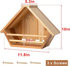 Cedar Mourning Dove Nesting Box, Oltara Wooden Dove Pigeon Bird House for Outdoors