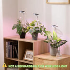yadoker Plant Grow Light, LED Growing Light Full Spectrum for Indoor Plants,Height Adjustable, Automatic Timer, 5V Low Safe Voltage,Idea for Small Plant