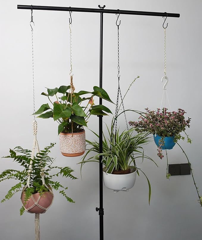 Chain for Hanging Plants,25 Inch Gold Hanging Chain,Hanging Basket Chain Kits with Hooks for Bird FeederHanging Plant Extender Porch Wind Chime (Gold, 25 Inch-4PCS)