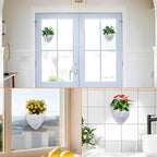Heart Self Watering Planter | Indoor Wall Planters for Indoor Plants | Vertical Succulent Wall Planters | Create A Wall Garden Without Drilling (White)