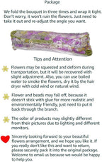 Purple Flowers Artificial Silk Orchids 12 Pcs (Each 38.5”) Long Stem Artificial Flowers for Tall Vase No Include Vase