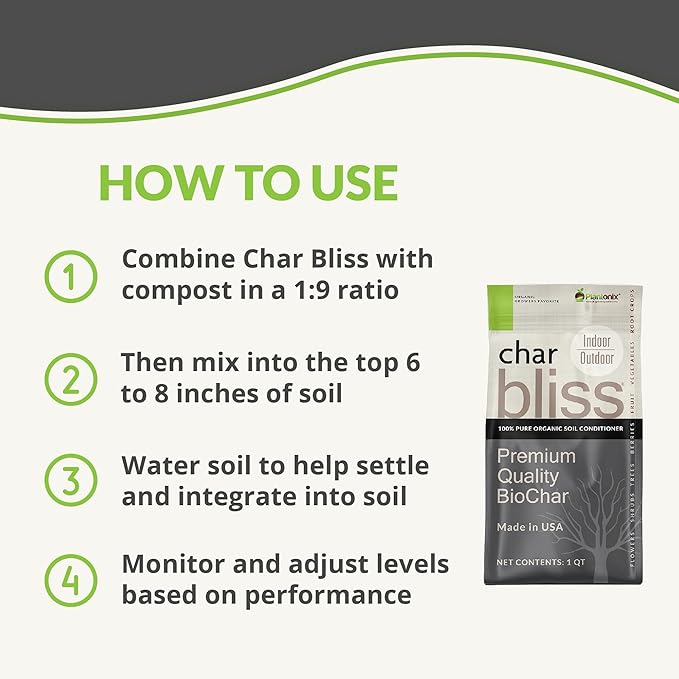 Coco Coir Brick (650gms) + Worm Bliss (1 Qt) + Char Bliss (1 Qt) - Organic Coco Coir for Plants - Worm Castings & Biochar for Plants - Soil Amendment & Organic Fertilizer Bundle - Potting Soil Mix