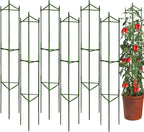 Moirsunt 6 Packs Tomato Cage for Garden Plant Support, Up to 48inch Garden Plant Stakes Tomato Trellis for Potted Plants, Deformable Tomato Cage Trellis for Climbing Plants Vegetables Flowers