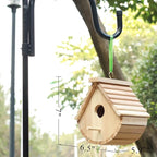 2 Pack Bird House Outside Wooden Birdhouse Set of 2, Hanging Birdhouses for Outdoor, Bluebird, Finch, Cardinals House (2Pcs)