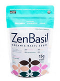 Zen Basil Seeds | edible basil seeds, kosher, non-gmo, lectin free, gluten free, plant based, keto, paleo, vegan | 15g fiber per/serv | 14oz | more fiber than chia seeds | prebiotic