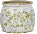 Dosayes Flower Pot,Vintage Ceramic Pot for Planter with Drainage Holes, 6.29 inch Ice Crack Glazed Indoor Planters Pot for Indoor,Tucan Home Decor,Gardening Gifts (Mid-Century)