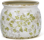 Dosayes Flower Pot,Vintage Ceramic Pot for Planter with Drainage Holes, 6.29 inch Ice Crack Glazed Indoor Planters Pot for Indoor,Tucan Home Decor,Gardening Gifts (Mid-Century)