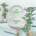 Yukfona Plant Saucer Pot Tray Planter Saucers 4 Pack 4 in,5 6 7 8 9 10 11 12 13 Inch for Indoors Outdoor, Durable Sturdy Ceramic Flower Drainage drip Water Tray for Glazed Pots Base (4 Inch-White)