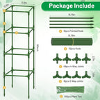 Legigo 4 Pack Square Tomato Cages- 60 Inch Heavy Duty Tomato Trellis for Climbing Plants Outdoor, Tomato Plant Support Stakes Cage Garden Trellis for Garden Raised Garden Bed Cucumbers Vegetables