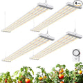 Barrina TX-L84 4FT Grow Lights for Indoor Plant, 336W (4 x 84W), 4 LED Panels Wider Coverage, Full Spectrum, High PPFD, Mechanical Timer, Linkable, Hanging Light for Indoor Vegetable, Seeding, 4 Packs