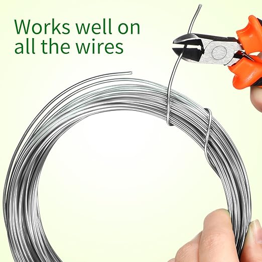 Mudder 5 Roll Aluminum Bonsai Training Wire Tree 160 Feet Total with Bonsai Wire Cutter Anodized Training for Holding Branches Small Trunks(1/1.5/2.0mm,Modern)