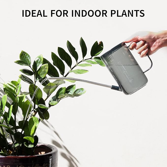 Watering Can Indoor Plants, Small Watering Can 34oz Long Spout Watering Can for Indoor House Plants Outdoor Garden Flowers w Spray Bottle, Squeeze Bottle