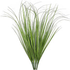 Artificial Shrubs Bushes Fake Plastic Tall Wheat Grass 16 Bundles, Faux Greenery Plants for Indoor Outdoor Décor Home Garden Verandah Kitchen Office Wedding Christmas DIY Decoration Green Leaves 16p