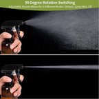 Cleaning Spray Bottles for Plants Misters for Inside, 2 Pack 10 oz Squirt, Water Spray Bottle Mist Sprayer, No Leak Hair Mister Empty with Adjustable Nozzle (Brown)