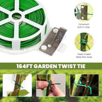Cucumber Trellis 2 Pack, Foldable A-Frame Garden Trellis for Raised Bed Garden Grow Support with Plant Support Clips, Twist Ties, Plastic Ties, for Cucumber,Tomato, Climbing Plants and Flowers