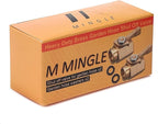 M MINGLE Heavy Duty Brass Garden Hose Shut Off Valve, 3/4 Inch, 2-Pack with 2 Hose Washers