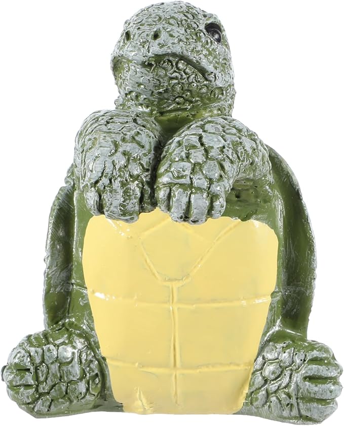 Tortoise Figure Plant Pot Hanger, Cute Climbing Tortoise Flower Pot Hugger Figurines Resin Hanging Turtle Statue Planter Pots Decorations for Home Garden Fence Balcony Patio Lawn Yard Ornaments(Green)
