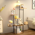 REFGY Plant Stand Indoor 8 Tier, Corner Plant Stand for Indoor Plants, 38.58" Tall Plant Stands, U-Shape Corner Shelf for Multiple Plants, Metal Plant Shelf for Living Room, Balcony, Patio, Garden