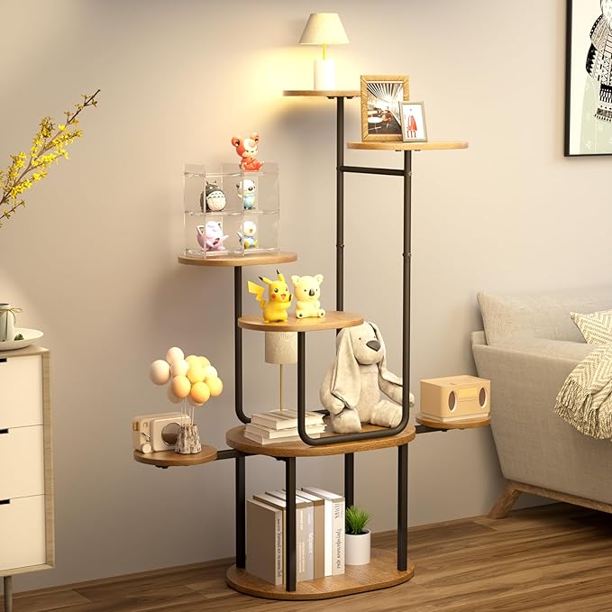 REFGY Plant Stand Indoor 8 Tier, Corner Plant Stand for Indoor Plants, 38.58" Tall Plant Stands, U-Shape Corner Shelf for Multiple Plants, Metal Plant Shelf for Living Room, Balcony, Patio, Garden