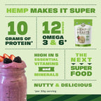 Manitoba Harvest Organic Hemp Hearts, Shelled Hemp Seeds - 7oz - 10g Plant Protein & 12g Omega 3 & 6 per 30g serving - Easy-to-Digest seeds with 9 Essential Amino Acids - Gluten Free, Vegan, Non-GMO