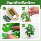 28“ Fake Plant Artificial Monstera for Room Decor, Faux Potted Plants Indoor for Home Living Bedroom Aesthetic Farmhouse Dorm Office Classroom and Outdoor Garden Porch Balcony Decor