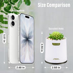2 Pack Artificial Succulent Plants with Subtle Lavender, Faux Indoor Plants for Home Decor, Small Fake Plant for Bathroom, Bedroom, Office Decor, Aesthetic Room Accessories, Housewarming Gift