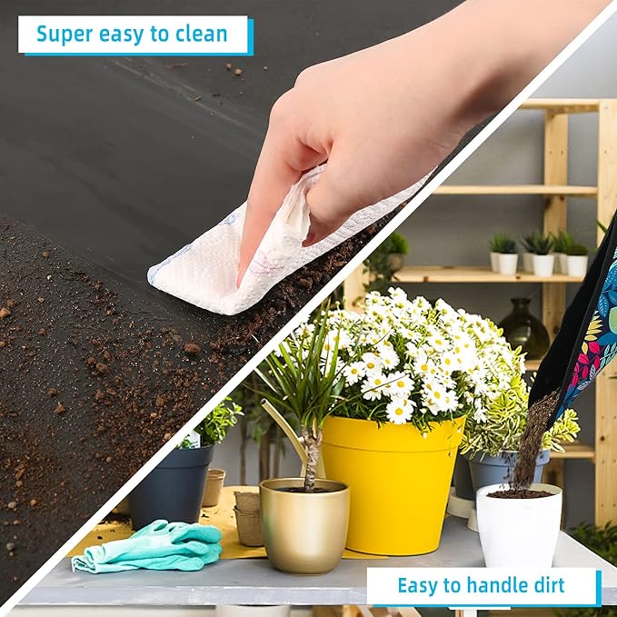 HNXTYAOB 3 PCS 29.5"x 29.5" Waterproof Repotting Mat for Plant Transplanting and Mess Control
