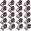 100Pcs Large Plant Clip,Daisy Garden Flower Plant Clip,for Orchids Vine Clip Support Stem Vine Upright Growth (Brown)