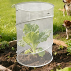 Plant Protectors from Animals | Reusable Foldable Round Breathable Planter Accessories - Mesh Plant Cover,for Indoor Winter Freezing Frost Season Flower Pot Planter Patio Porch Walkway Farm