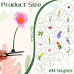 Tigeen 100 Pieces Bean Sprout Hair Clip Funny Plant Hairpins Grass Flower Butterfly Mushroom Hair Accessories (Plant)