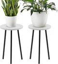 Plant Stand Indoor Outdoor: 2 Pack Indoor Plant Stand 20'' Convertible Multi-purpose Holder - Mid Century Modern Decor - Tall Plant Table for Living Room/Balcony/Garden/Patio