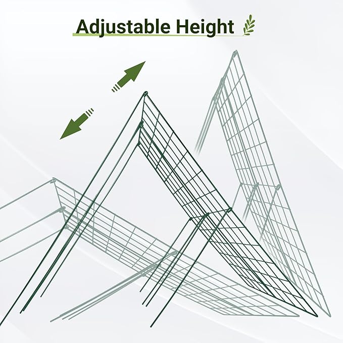 Cucumber Trellis for Garden - 2 Pack, 48" L x 16" W Garden Trellis for Climbing Plants Outdoor with Support Structures, A Frame Trellis for Climbing Vegetables Peas, Vine, Bean