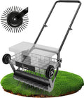Lawn Aerator Tool, Heavy Duty Manual Lawn Aerators with Dual Weight Up to 100 lbs, Yard Aerator Lawn Tool with 39 Spikes, Grass Aerator for Lawn Care