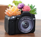 Camera Decorative Planter Plant Gift - Desk Decor Succulent Pot for Indoor Plants Camera Home Shelf Office Decor Small Flower Pot with Drainage