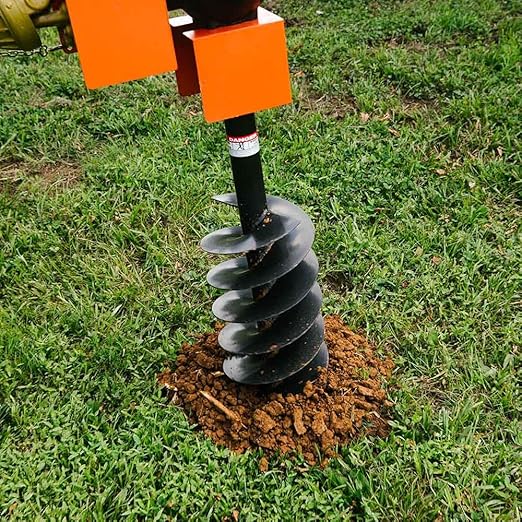 Titan Attachments 60 HP 3 Point Post Hole Digger Attachment, PTO Powdered Digger, Compact Tractor Attachment for Fence Posts, Deck and Building Frames, Plant Trees and Shrubs, Auger Sold Separate