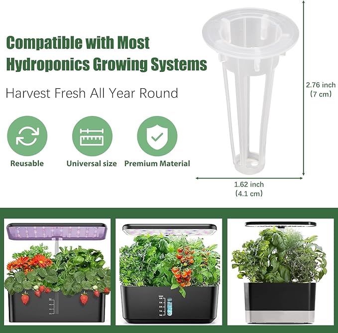 Herb Seed Pods Kit Basil - for All Hydroponics Growing Systems, 12 Pods Herb Kit with 1000+ Seeds of Genovese Basil, Grow Your Own Herb Garden at Home