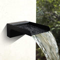 PONDO 304 Stainless Steel Made Exquisite Handcrafted Waterfall Spout for Landscape, Water Fountain Spout Scupper Luxury Decoration for Pools, Ponds, Water Walls (Black Powder Coating)