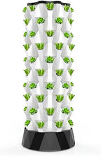 FLTRGO Hydroponics Tower, Garden Tower Aeroponics Growing Kit Aquaponics Grow System for Herbs, Fruits and Vegetables with Hydrating Pump, Timer, Adapter, Seeding Bed Net Pots