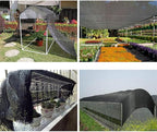 winemana 40% Black Shade Cloth, 20 x 48 FT Durable Mesh Tarp with Grommets, Resistant Garden Sun Shade Netting, Shading Antifreezing for Pergola, Greenhouse, Plants Growing, Chicken Coop
