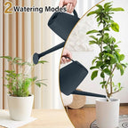 Watering Can - for Indoor and Outdoor House Plant Garden - with Long Spout - 1/2 Gallon - Grey