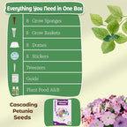 Cascading Petunias Seed pod Kit - Flower Seed Pod Refill for All Indoor Garden, 8 Grow Pods with Seeds of Cascading Petunias, Compatible with All Hydroponics Growing Systems