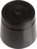 Novelty Majestic Full Depth Round Cylinder Pot, Glossy Black, 6-Inch (10068)