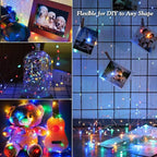 Joomer Solar Fairy Lights, 2-Pack Total 80FT 240LED Solar String Lights Outdoor Waterproof 8 Lighting Modes for Fence Party Garden Patio Yard Home Holiday Tree Outdoor Decoration (Multicolor)