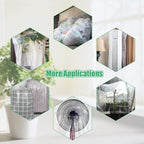 ANPHSIN 6 Pcs Winter Plant Film Cover with Drawstring - 35" x 59" Plastic Plant Cover Freeze Protection Transparent Waterproof Plant Shelter Bag for Outdoors Garden Plants Shrubs Sapling Crops