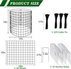 Adnee 15 Packs Wire Plant Protector from Animals, 12 x 12 Inches Metal Mesh Plant Cage Covers, Sturdy Garden Bunny Barricades Chicken Wire Cloche for Plants Shrubs Vegetables Flowers