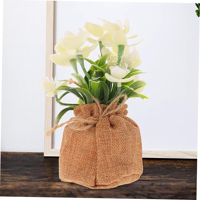 Realistic Potted Faux Phalaenopsis Orchid Flower Lifelike Artificial Bonsai for Living Office Bedroom Decoration No Maintenance Home Table Centerpiece