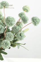 Floroom 5pcs Sage Green Faux Silk Mums Artificial Flowers, Bulk Fake Small Mini Chrysanthemums with Stems for DIY Wedding Centerpieces Floral Arrangements Vase Fillers Home Decorations