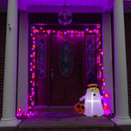 TW SHINE Purple and Orange Halloween Lights, 20FT 100 Count Incandescent Mini String Lights, Waterproof Halloween Decorations for Outdoor Indoor Patio Home Party Garden Yard Decor