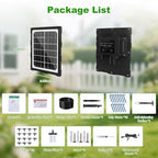 Solar Automatic Drip Irrigation Kit System, 50FT Solar Powered Auto Easy DIY Watering Device Supported Pots Plants, 6 Timing Modes with Anti-Siphoning Device